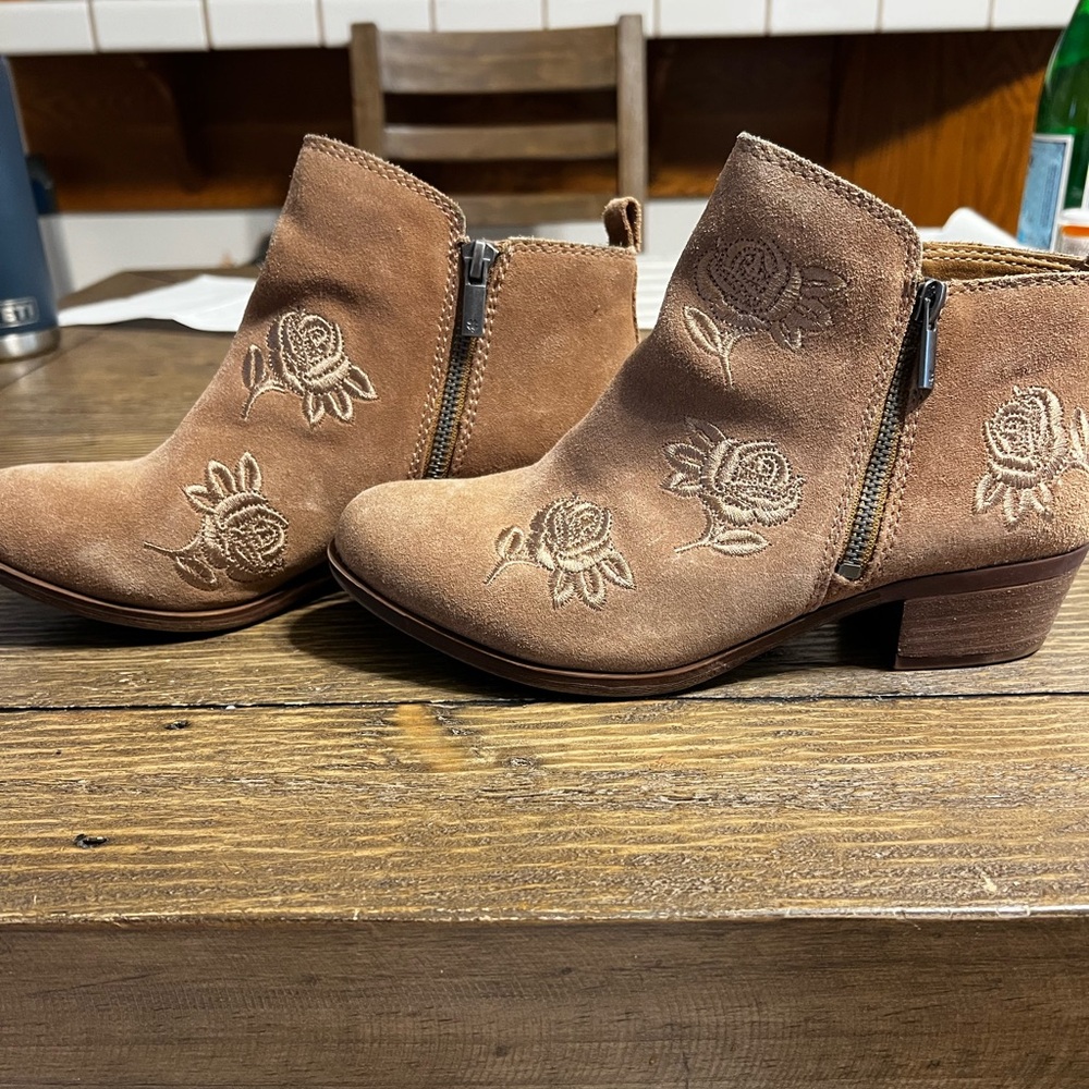 Embroidered Lucky Booties